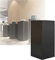 Square Pedestal Stands,Dessert Table Stand Display Pillars,Cube Display Pillars Base Column,Display Pillars for Wedding Props Collection Model Show Clothing Store Museum(Black,40x40x110cm)
