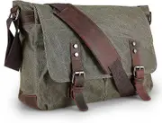 Waterproof Messenger Bag Mens, Man Bags Cross Body Canvas Shoulder Bag Satchel Bag Laptop Bag For 15 Inches, Large Size