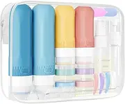 BREENHILL 20PCS Travel Bottles Set for Toiletries,Travel Size Leak Proof Reusable Containers for Shampoo and Conditioner Bottles Travel Accessories