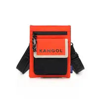 在飛比找蝦皮商城優惠-KANGOL 小方包 側背包 橘黑 小側包 包包 62551