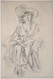 ARTICULOZY Giclee Print Rolled - Henri Matisse - The Plumed Hat (2) - 40x50 Inch Canvas Wall Decor Art Print