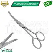 Nose Beard Mustache Ear Hair Remover 4.5" Curved Scissor For Trimming German Gr