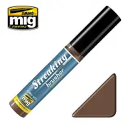 Ammo by MIG Streaking Brusher Medium Brown