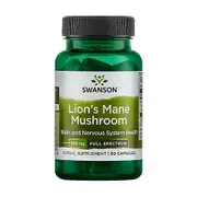 Swanson Full Spectrum Lion's Mane Mushroom, 500mg 60 capsules
