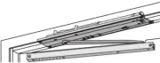 LCN 2034-BUMPER LH DKBRZ Door Closer Dark Bronze Painted