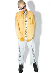 [MadeMe] Reversible Acid Wash Bomber Jacket