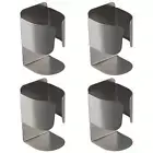 4 Pcs Stainless Steel Toothbrush Holders Electric Toothbrush Holder Bathroom