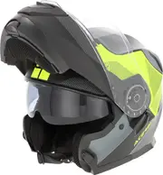 Acerbis Serel, flip up helmet , color: Matt Black/Grey/Neon-Yellow , size: M