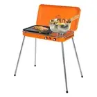 Propane Gas Grill 2-Burner Portable Propane Griddle Outdoor BBQ Grill 5860BTU...