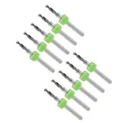 1/8" Shank 2.5mm Tungsten Carbide CNC Precision Micro PCB Drill Bits 10-Pieces