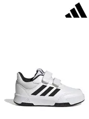 adidas White/Black Black Tensaur Sport Hook and Loop Trainers (M89188) | $53