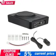 GEARZAAR 10" Slim Under-Seat Subwoofer Powered Car Truck Sub w/ Amp Kit USA P