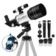 Telescope for Kids & Beginners, 70mm Aperture Portable Telescopes with 3 Eyep...
