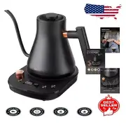 Stainless Steel Gooseneck Kettle - Precise Temperature Control for Home & Office