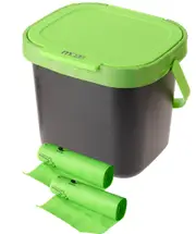 Maze 7lt Kitchen Caddy with 40 x Compostable Bags