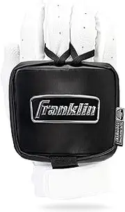 Franklin Sports Baseball Hand Guard - Adult Protective Hand Shield for Hitting - Lefty + Righty Hitters - Baseball + Softball Batting Hand Protector for Adults - Black - GX1 LT