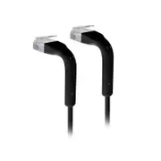 [U-CABLE-PATCH-RJ45-BK] UniFi Patch Cable .22m Black, Both End Bendable to 90 Degree RJ45 Ethernet Cable