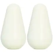 NEW (2) Switch Knobs (USA size) For Lever switches Strat Guitar Style PARCHMENT