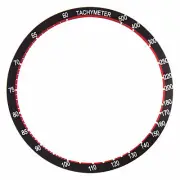 BEZEL INSERT FOR SEIKO WATCH 6138 0011, 6138-0010 UFO CHRONOGRAPH BLACK/RED