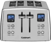 CPT-435P1 4-Slice Countdown Motorized Toaster, Stainless Steel