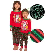 Little Jupiter Unisex Christmas Santa Claus Glow In The Dark Pajamas - Holiday