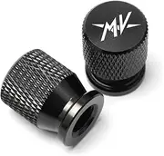 jininghaibo Motorcycle Tire Valve Caps Compatible with 800 F4 RC BRUTALE 990R Turismo Veloce 800 Rivale 800 Brutale 675 Brutale 800/RR(Black)