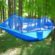 Camping Hammock with Mosquito Net Hammocks 13ft Tree Straps Carabiners Automatic