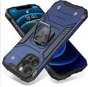 OTOFLY for iPhone 12 Pro Max Phone Case, Protective Shockproof Rugged Military Grade Drop Protection Phone Mobile Cover with Kickstand - Blue
