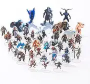 DND Miniatures Bulk Arctic Theme Dungeons and Dragons Starter Set 2D Figures D&D 5E Terrain Minis Kit Pathfinder Map Flat Figures TTRPG Accessories Tabletop RPG Supplies Gifts for DM Players
