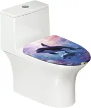 Killer Whale Toilet Cover Seat Sea World Soft Onesize,