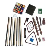 Billiards Accessories Kit Pool Table Deluxe Hathaway Standard Set Durable Walnut