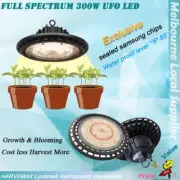 Hydroponics 300w Full Spectrum UFO LED Grow Light Quantum Board Samsung Chips