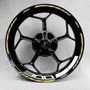 Stripe Stickers for Kawasaki Ninja 300 EX300 Z250 Z300 Motorcycle Wheel Sticker Decal Reflective (Color : G)