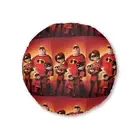 The Incredibles Family Tufted Floor Pillow, Round (RD)