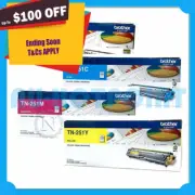 Brother TN-251 Set of 4x Toner HL-3150CDN/3170CDW/MFC-9140CDN/9330CDW/9340CDW