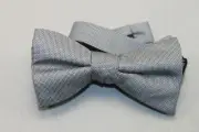 Ben Sherman Men's Gray Textured Solid Bow Tie