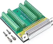 Oiyagai DB50 Solderless Connector, Female D-SUB Header to 50 Pin Port Terminal Adapter Breakout Board with Bolts