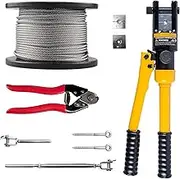 Balustrade Starter Kit (5) - Wire Cutter, Hydraulic Swager, S/S Wire (50m), Turnbuckles - Balustrade Kit No.5-11 Sets.