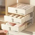 Plastic Drawer Storage Box Stackable Storage Cabinet Wardrobe