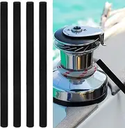Dock Line Chafe Guards Removable Chafe Secure Guard Length Chafe Guard for Dock Lines Black Line Rope Chafe Guard for Boat
