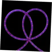 18' Pre lit Purple Incandescent Outdoor Christmas Rope Lights