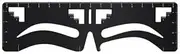kokiya 3x Eyebrow Ruler Tool for Measuring And Shaping Eyebrows