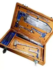 4pc Post Mortem Instrument Set Dissection Kit Anatomy 19Pcs Wooden Box