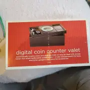 Target Digital Coin Counter Valet Counter Organizer New in Box with instructions