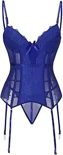 [generic] Back Hooks Straps Solid Color Slimmer Corsets Bustiers Heart Shape Print Lingerie