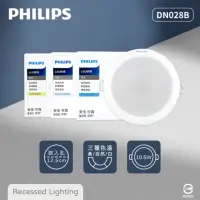 在飛比找momo購物網優惠-【Philips 飛利浦】8入組 LED崁燈 DN028B 