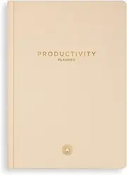 Intelligent Change - 3-Month Productivity Planner, Productivity Tools for Time-Management and Mindfulness, Daily To-Do List, A5 Undated Quarterly Planner, Beige (Beige)