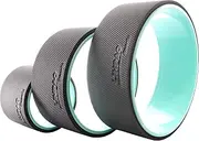 Yoga Wheel Roller for Deep Tissue Massage Pain Relief, Back Stretcher with Foam Padding Shoulder Relief Neck Relief, Back Alignment (Green, 3 Pack) 6" 10" 12" (3 Pack)