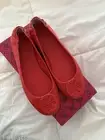 Tory Burch Red Ballet Flats Size 7.5