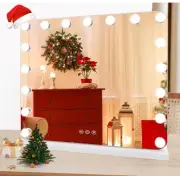 Hollywood Vanity Mirror with Lights, 17 Dimmable LED Bulbs 3 Color-NEW!